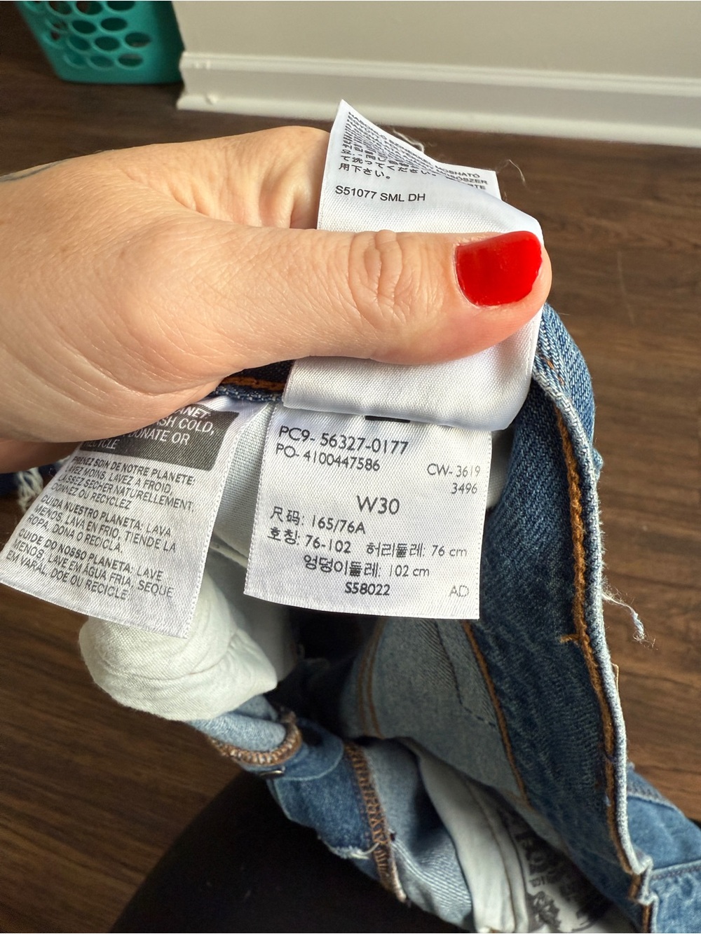 Levi’s 501 Revolve Original Mid Short Denim Jeans Size 30 in - Picture 6 of 7